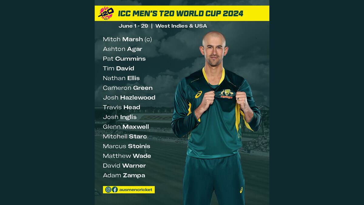 Australia Squad For 2024 T20 World Cup:  டி20 உலகக் கோப்பை கிரிக்கெட் தொடர்.. ஆஸ்திரேலிய அணியில் இடம்பெற்றுள்ள வீரர்கள் யார்?.!