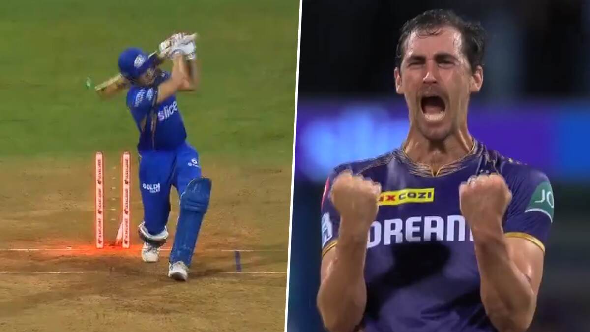Mitchel Starc in Prime Celebration: சொந்த மண்ணில் படுதோல்வியடைந்த மும்பை; ஸ்டெம்பை தெறிக்கவிட்ட மிட்செல் ஸ்டார்க்.. புல்லரிப்பை ஏற்படுத்தும் அசத்தல் காணொளி இதோ.!