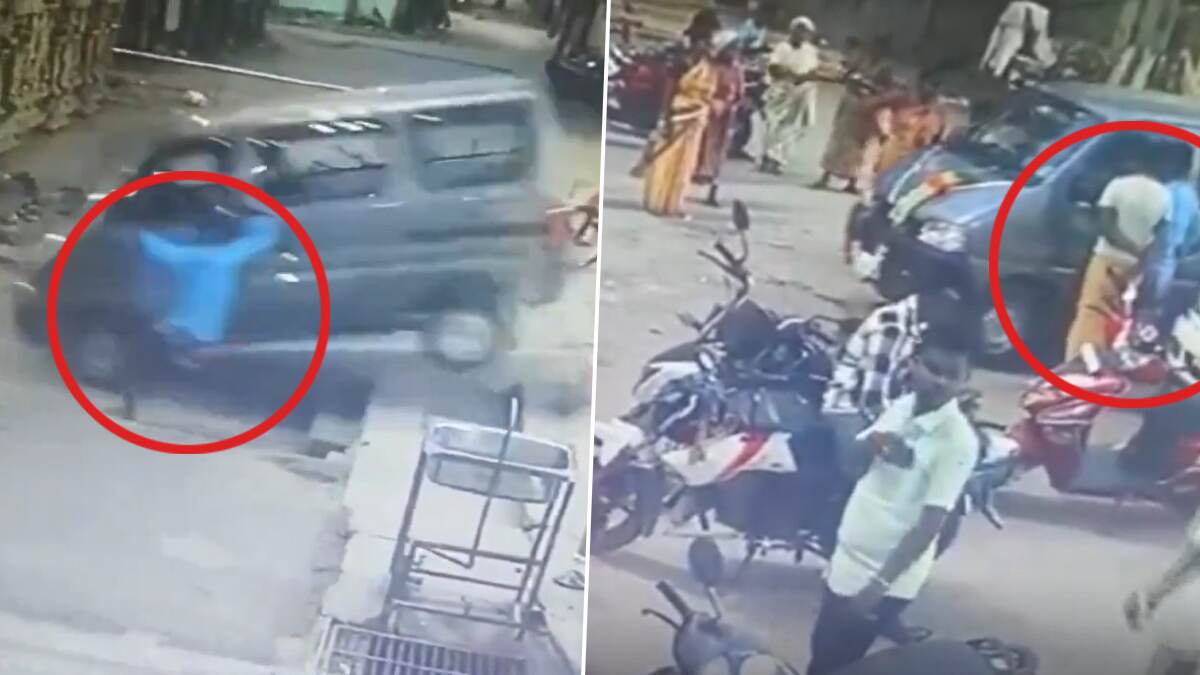 Car Ran Into The Temple: காருக்கு பூஜை போட கோவிலுக்கு காரில் வந்த நபர்.. கட்டுபாட்டை இழந்து கோவிலுக்குள் புகுந்த கார்.. வைரலாகும் வீடியோ..!