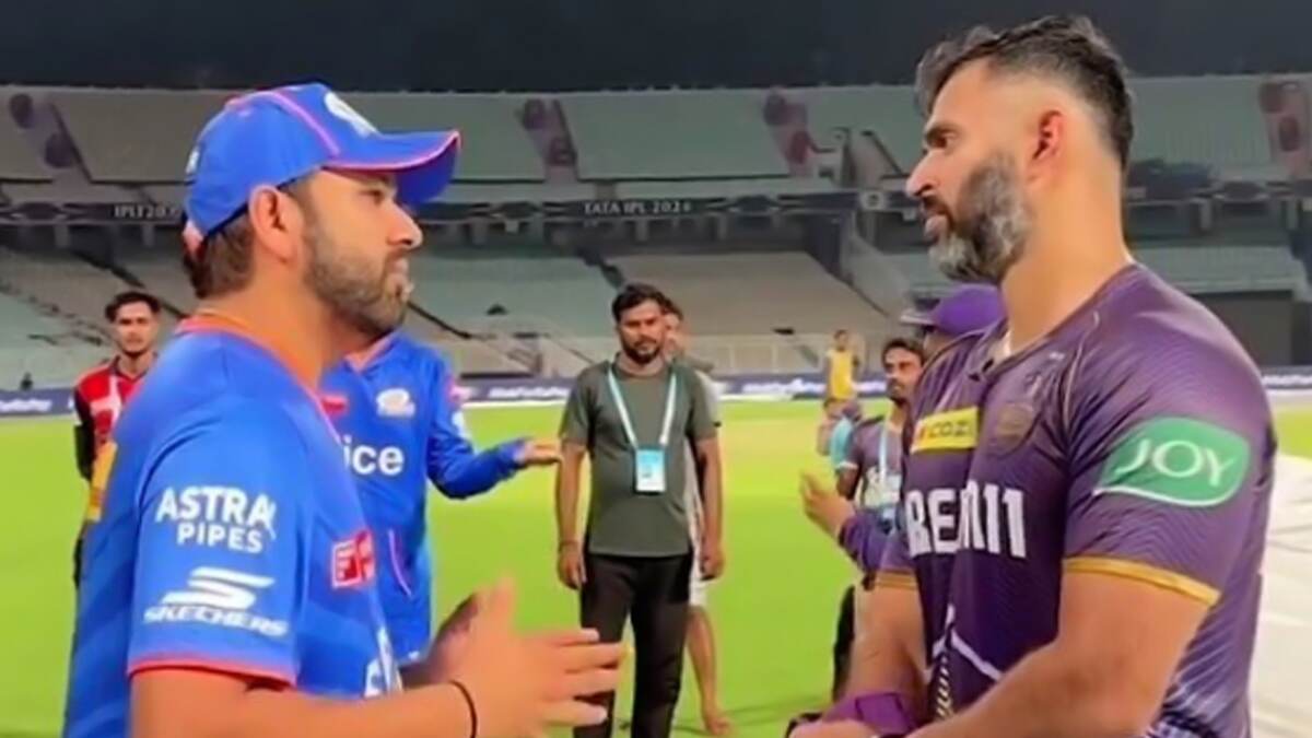 Rohit Sharma and Abhishek Nayar’s Chat Video: கொல்கத்தா அணியின் துணை பயிற்சியாளருடன் உரையாடிய ரோஹித் சர்மா; வீடியோ வைரல்..!