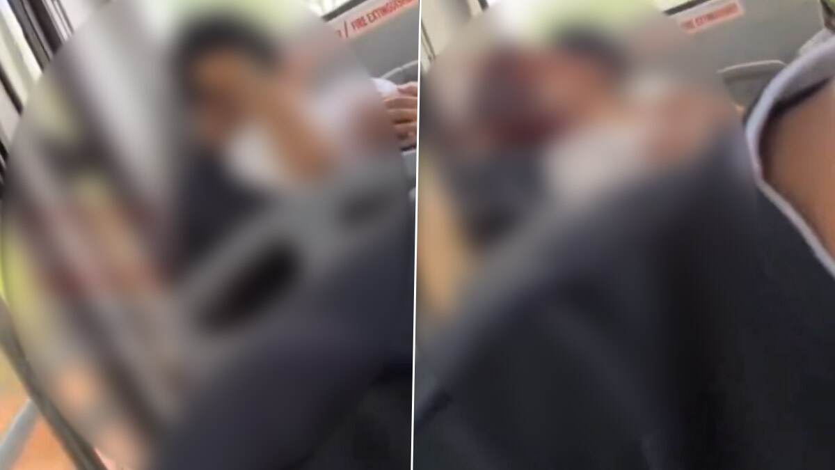 Couple Romance In Bus: பேருந்து பயணத்தில் எல்லை மீறிய காதல் ஜோடி; ரொமான்ஸ் காட்சிகள் வைரல்.!
