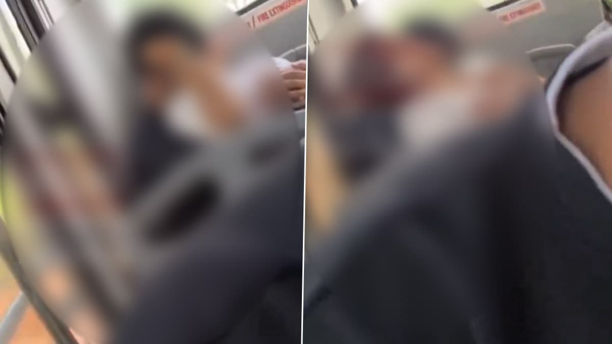 Couple Romance In Bus: பேருந்து பயணத்தில் எல்லை மீறிய காதல் ஜோடி; ரொமான்ஸ் காட்சிகள் வைரல்.!