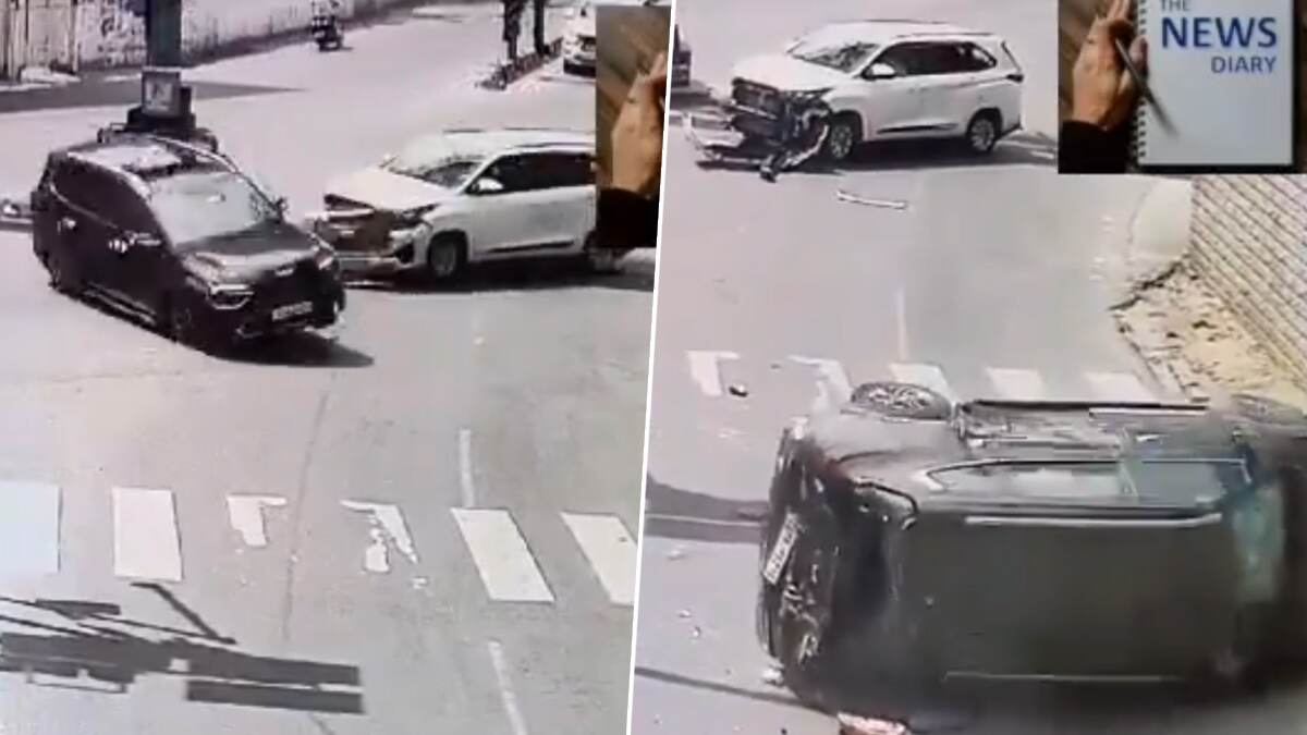 Hyderabad Car Accident Video: சாலைவிதியை மீறி வேகமாக போய் - தடம் புரண்டு அசிங்கப்பட்ட கார்.. வைரலாகும் வீடியோ..!