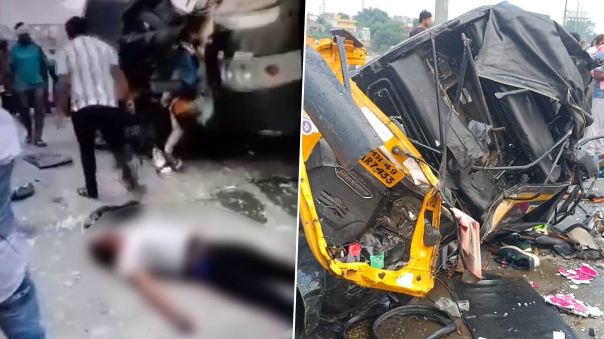 Auto-Bus Accident: ஆட்டோ மீது பேருந்து மோதியதில் 2 ராணுவ வீரர்கள் பலி..! ஆட்டோ ஓட்டுநர் உட்பட 7 பேர் படுகாயம்..!