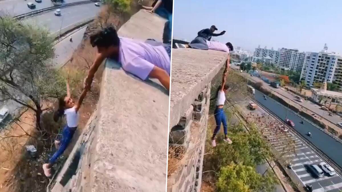 Youngsters Dangerous Stunt Video: முத்திப்போன ரீல்ஸ் மோகம்.. லைக்குக்காக உயிரைப் பணயம் வைக்கும் ஜோடி..!