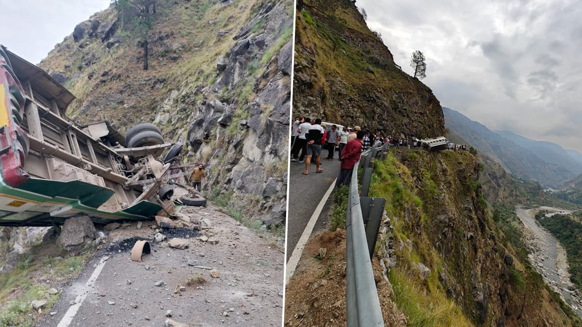 Bus Overturned In The Valley: பள்ளத்தாக்கில் பேருந்து கவிழ்ந்து விபத்து; 4 பேர் பலி..! 3 பேர் படுகாயம்..!