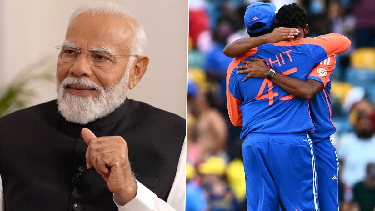 PM Modi Wish Team India: வரலாற்றுசிறப்புமிக்க வெற்றி; டி20 உலகக்கோப்பையை கைப்பற்றிய இந்திய சிங்கங்களுக்கு பிரதமர் மோடி பாராட்டு.!