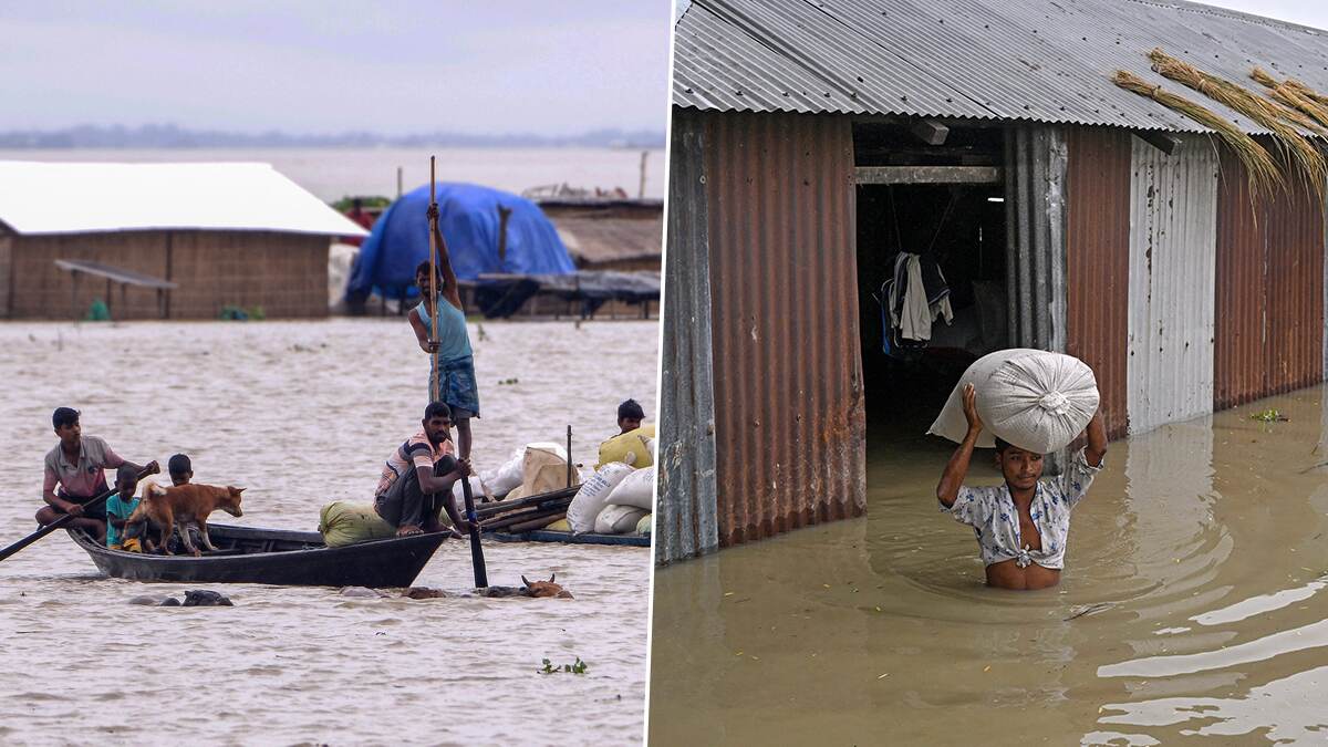 Assam Flood: வரலாறு காணாத கனமழையால் மூழ்கிய அசாம்.. தொடர்ந்து உயரும் பலி எண்ணிக்கை..!