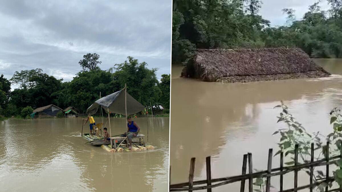 Assam Flood: முக்கிய நதிகளில் வெள்ளம்.. வரலாறு காணாத கனமழையால் மூழ்கிய அசாம்..!