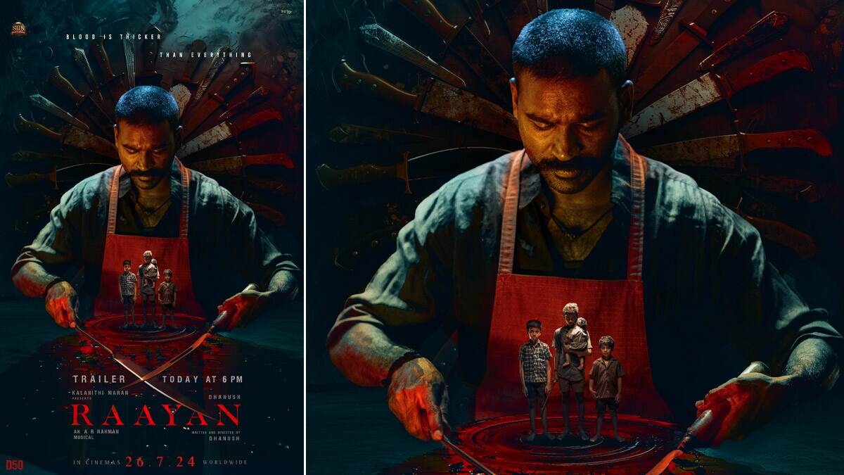 Raayan Trailer Update: தனுஷின் 'ராயன்' பட டிரைலர் இன்று மாலை வெளியீடு; படத்தயாரிப்பு குழு அறிவிப்பு.!