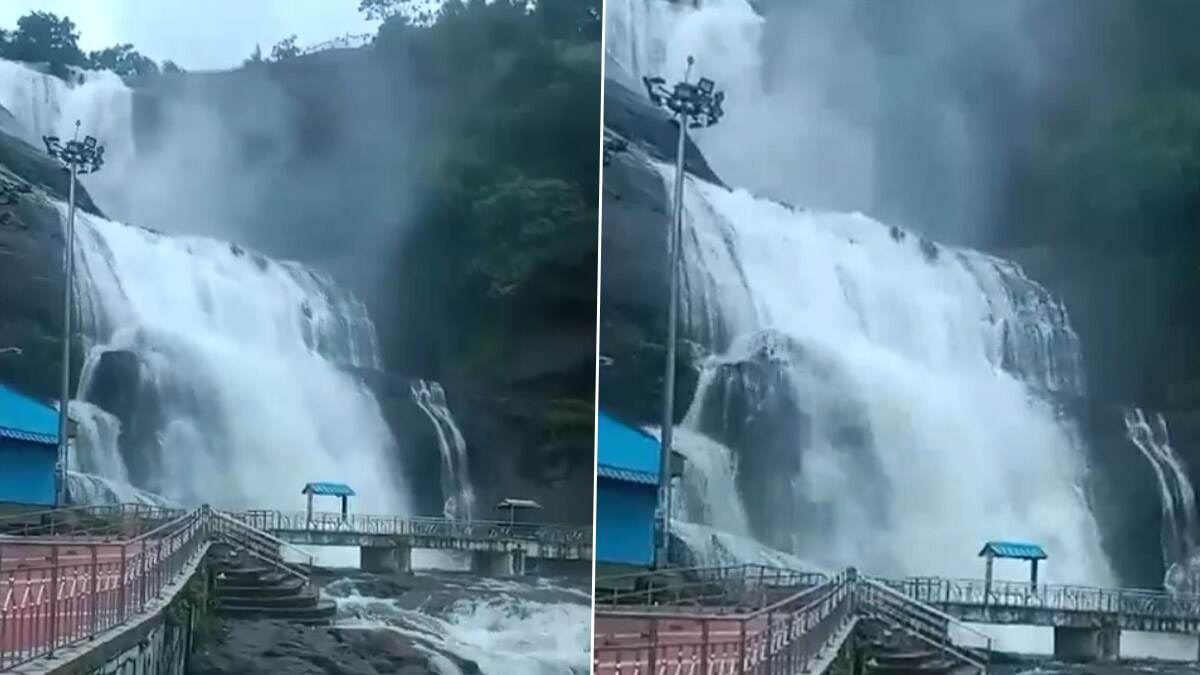 Courtallam Falls Flood: குற்றாலம் அருவிகளில் தொடரும் தடை; ஏமாற்றத்துடன் திரும்பும் சுற்றுலாப்பயணிகள்.. தொடர் வெள்ளப்பெருக்கால் கெடுபிடி.!