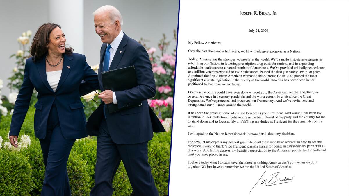 US President Election 2024: அமெரிக்க அதிபர் தேர்தலில் இருந்து விலகிய ஜோ.. அதிபர் வேட்பாளராக கமலா ஹாரிஸ்..!