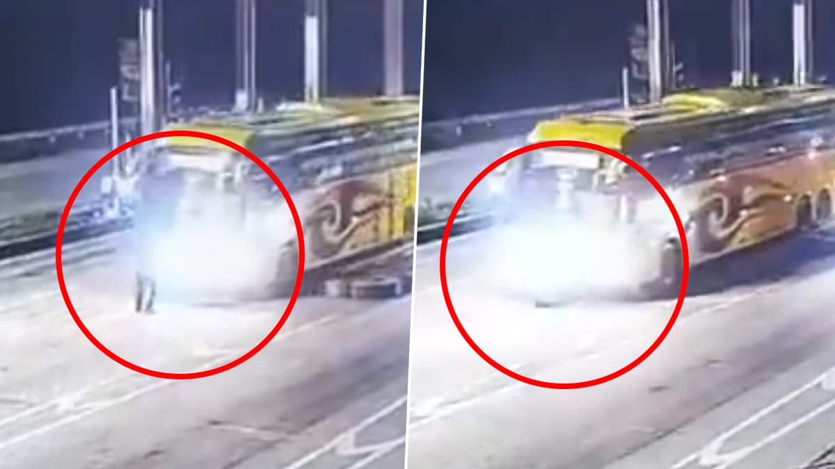Bus Driver Dragged For 1km: 1 கி.மீ தூரம் இழுத்து செல்லப்பட்ட ஓட்டுநர்; துடிதுடிக்க நடந்த மரணம்.. நெஞ்சை பதறவைக்கும் காட்சிகள்.!