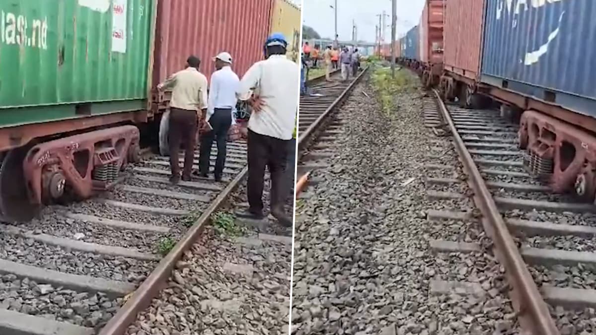 Freight Train Derailed: சரக்கு ரயில் தடம் புரண்டு விபத்து; சம்பவ இடத்திற்கு விரைந்த அதிகாரிகள்..!