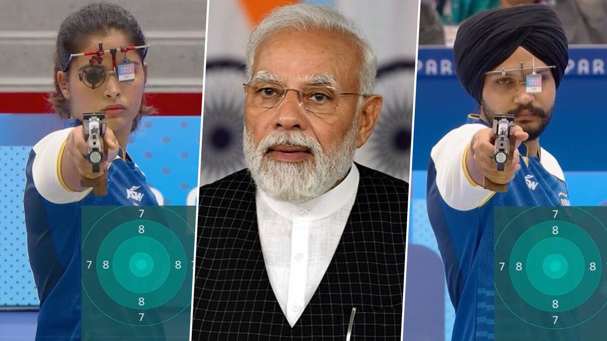 PM Narendra Modi Congratulates Manu Bhaker and Sarabjot Singh: ஒலிம்பிக்கில் இந்தியாவுக்கு 2-வது பதக்கம்.. வாழ்த்து தெரிவித்த பிரதமர் நரேந்திர மோடி..!