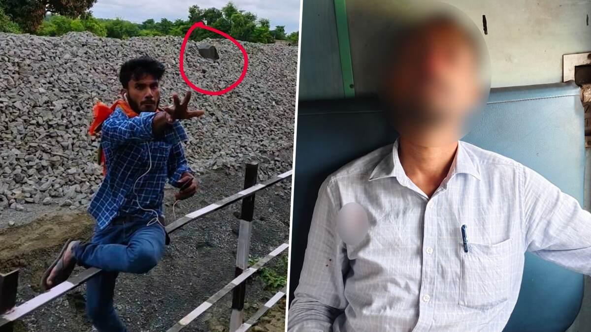 Stone Pelting on Moving Train: விரைவு இரயில் மீது கல்வீசி தாக்குதல்; பயணி காயம்.. பீகாரில் பகீர் சம்பவம்.!