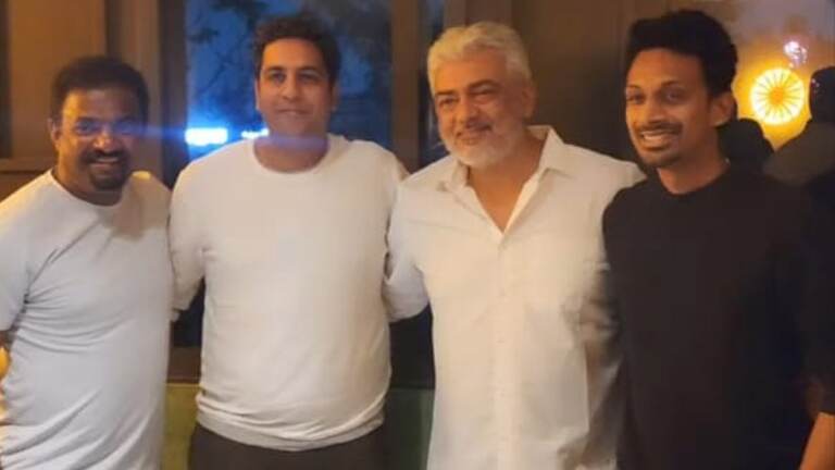 Actor Ajith With Cricketer Muttiah Muralitharan: நடிகர் அஜித் குமார் - முத்தையா முரளிதரன் நேரில் சந்திப்பு; ரசிகர்கள் குஷி..!