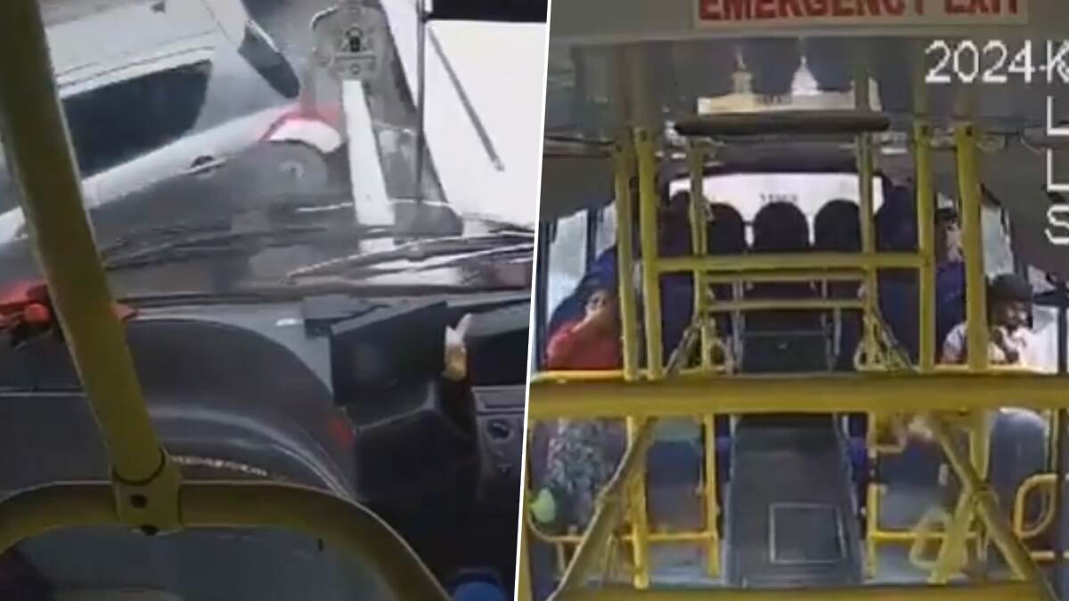 Bengaluru Bus Goes Out of Control: திடீரென கட்டுப்பாட்டை இழந்த பேருந்து.. வரிசையாக இடித்துத்தள்ளப்பட்ட வாகனங்கள்.. வைரலாகும் வீடியோ..!