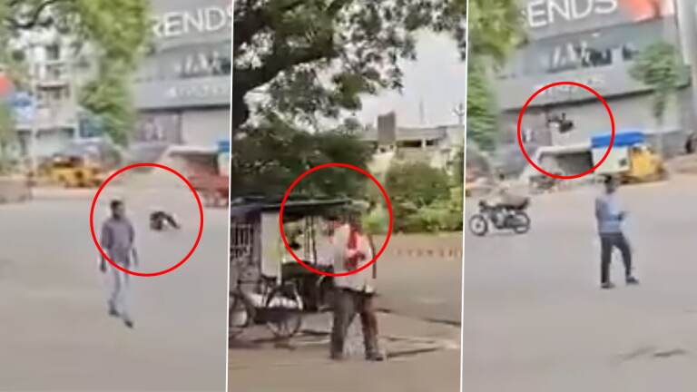 Crows Attacking: ரோட்டில் நடந்து செல்லும் நபர்களை திட்டமிட்டு தாக்கும் காகங்கள்; வைரலாகும் வீடியோ.!