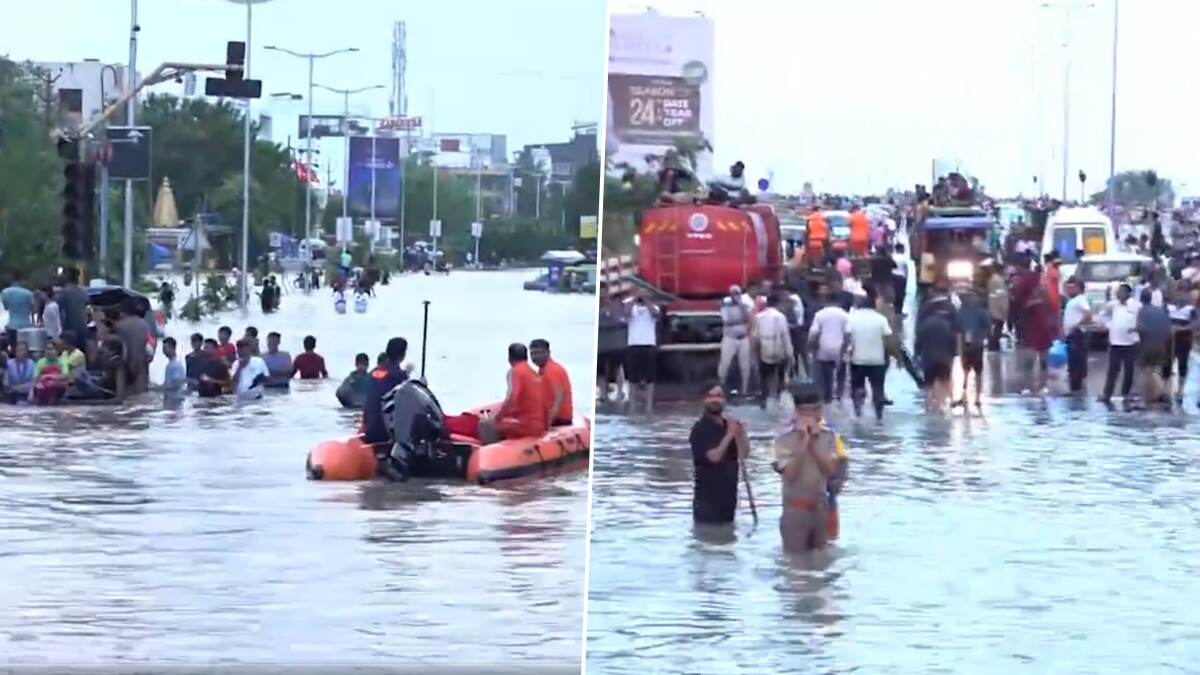 Gujarat Floods: குஜராத்தில் கனமழை; தண்ணீரில் தத்தளிக்கும் குடியிருப்பு பகுதிகள்.. பலி எண்ணிக்கை உயரும் அபாயம்..!
