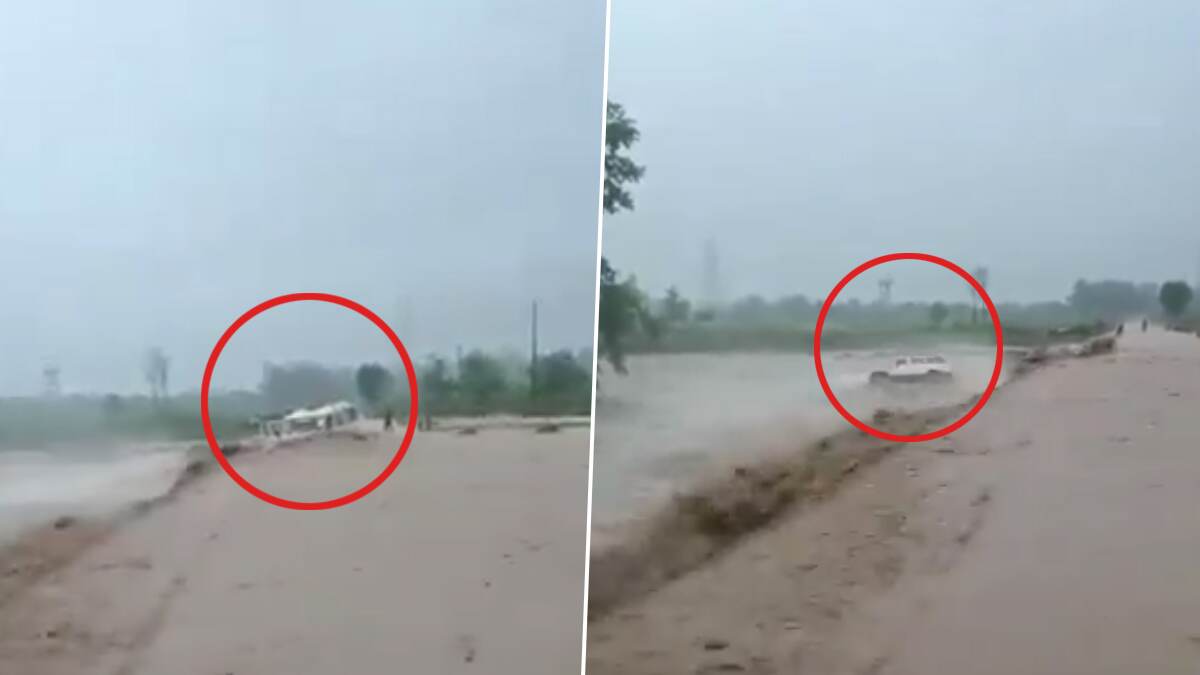 Jeep Swept Away In Flood: உத்தரகாண்ட்டில் கனமழை; வெள்ளத்தில் அடித்து செல்லப்பட்ட ஜீப்.. வீடியோ வைரல்..!