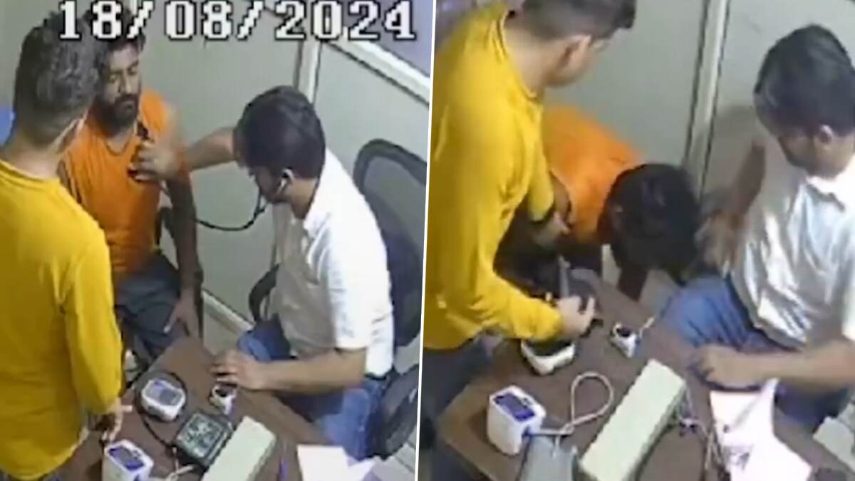 Sudden Death Caught on Camera: மருத்துவரின் கண்முன்னே இப்படியும் ஒரு சோகமா?.. துடிதுடித்து பரிதாப பலி.!