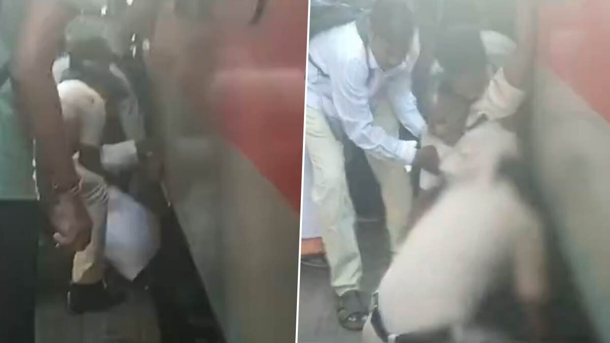 Trichy Shocker: இரயில் நிற்பதற்குள் அவசரம்; நூலிழையில் உயிர்தப்பிய முன்னாள் இரயில்வே பணியாளர்.. திருச்சி இரயில் நிலையத்தில் அதிர்ச்சி.!