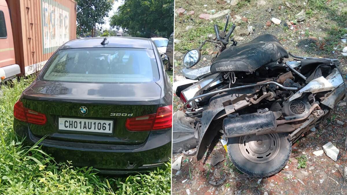 Car-Bike Accident: வேகமாக வந்த பிஎம்டபிள்யூ கார் ஸ்கூட்டர் மீது மோதி விபத்து; 2 பெண்கள் பலியான சோகம்..!