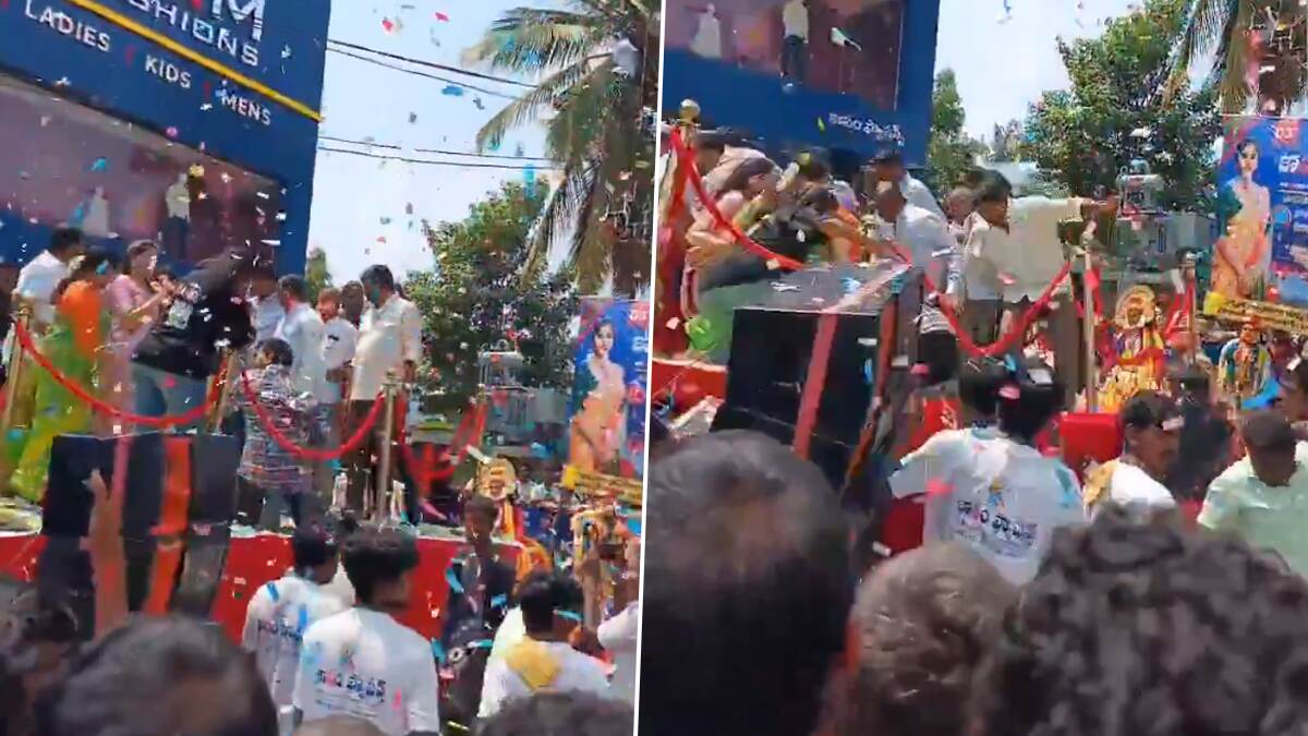 Priyanka Mohan: திடீரென சரிந்த மேடை.. தொப்பென்று விழுந்த பிரியங்கா மோகன்.. என்ன ஆச்சு? வைரலாகும் வீடியோ.!