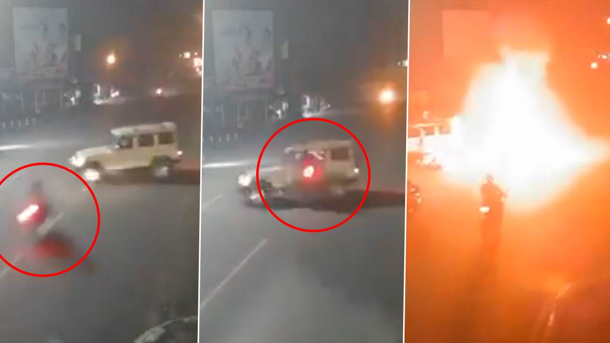 Road Accident: கண்ணிமைக்கும் நேரத்தில் கார் மீது பைக் மோதியதில் 3 பேர் பலி.. நெஞ்சை பதற வைக்கும் வீடியோ வைரல்..!
