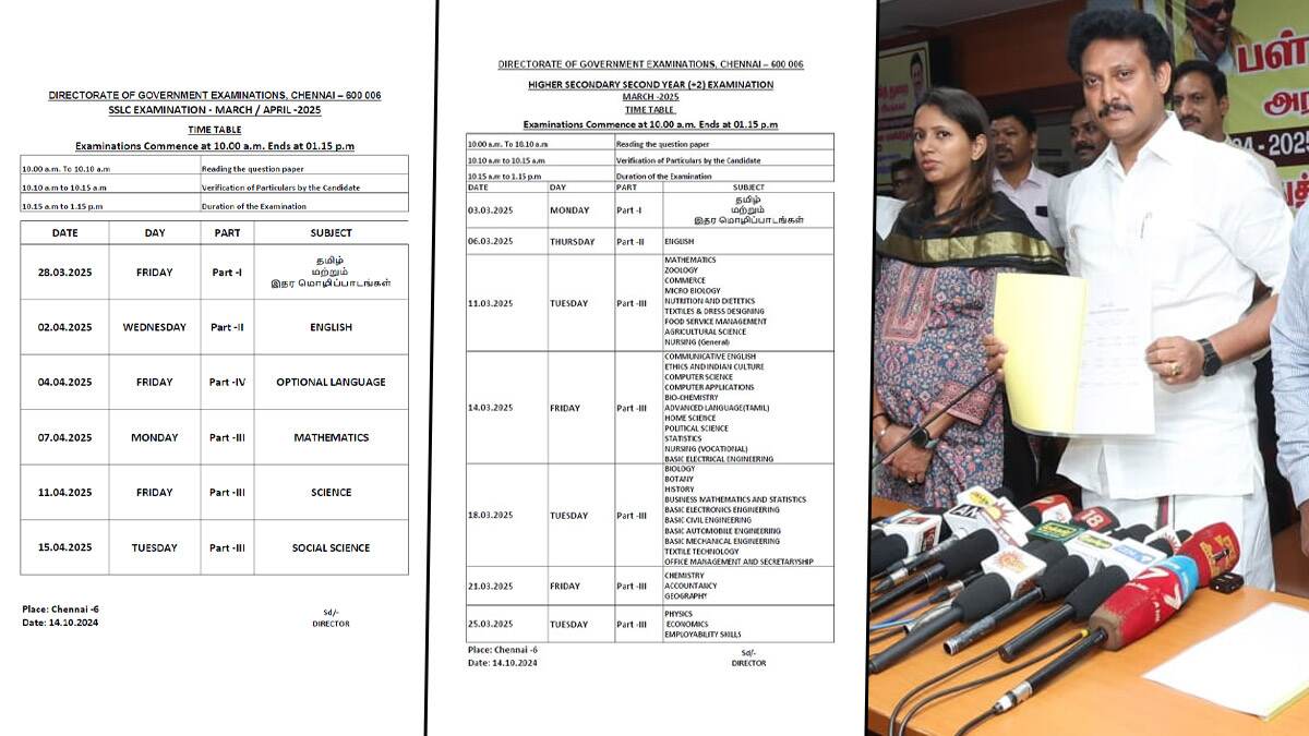 SSLC HSC Board Exams: 10, 11 மற்றும் 12ம் வகுப்பு மாணவர்களுக்கான பொதுத்தேர்வுகள் அறிவிப்பு; முழு விபரம் உள்ளே.!