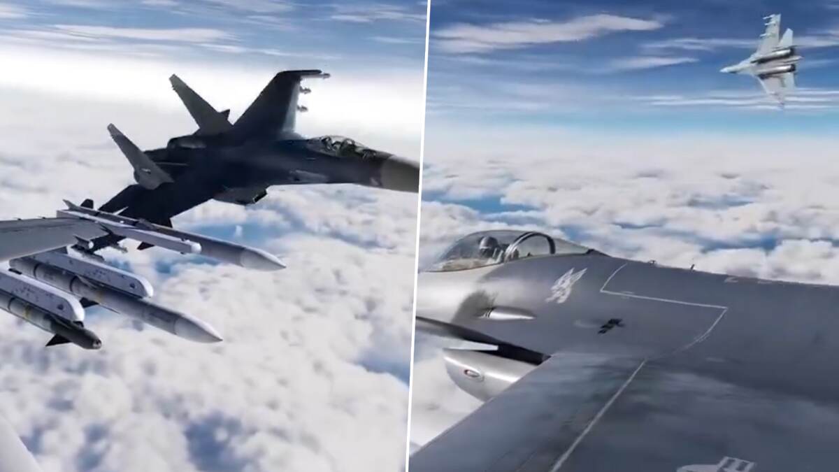Russia America Fighter Jet: அமெரிக்கா போர் விமானத்தை மோதுவது போல சீறிப்பாய்ந்த ரஷிய போர் விமானம்.!