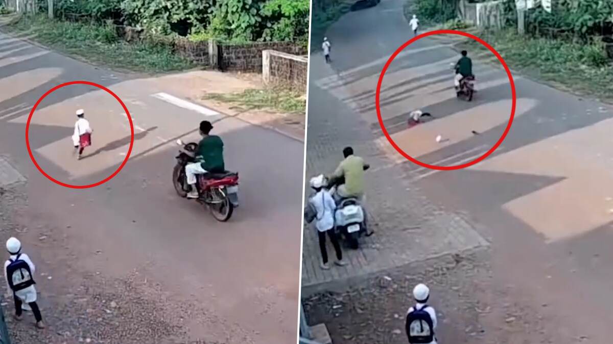 Road Accident: திடீரென சாலையை கடந்த பள்ளி மாணவர், பைக் மோதி படுகாயம்.. நெஞ்சை பதறவைக்கும் காணொளி..!