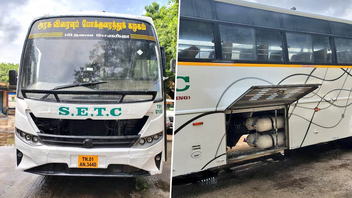 Transport Department: டீசலுக்கு மாற்றாக சிஎன்ஜி பேருந்துகள்.. திருச்சி - சென்னை வழித்தடத்தில் அறிமுகம்..!