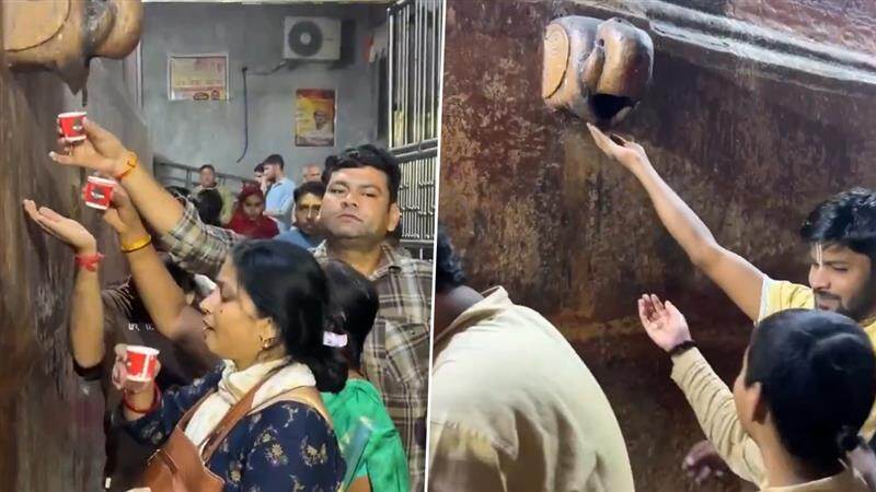 Devotees Drink AC Water: "சத்யசோதனை டா.. சாமி.." சாமி தீர்த்தம் என நினைத்து ஏசி தண்ணீரை வரிசையில் குடித்த பக்தர்கள்..!