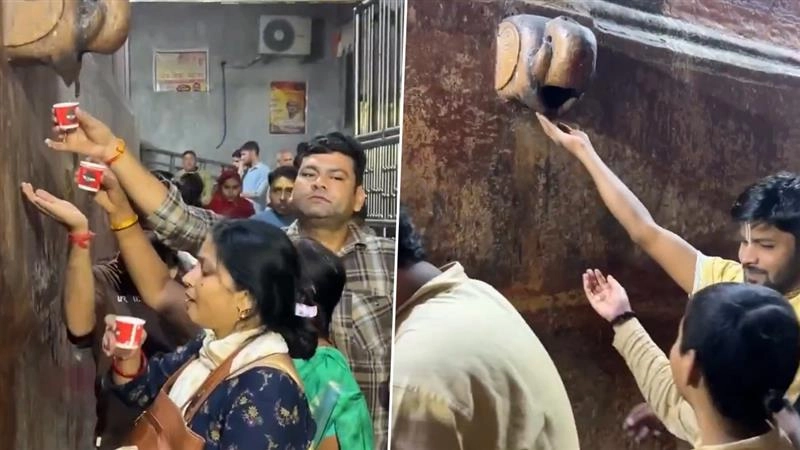 Devotees Drink AC Water: 