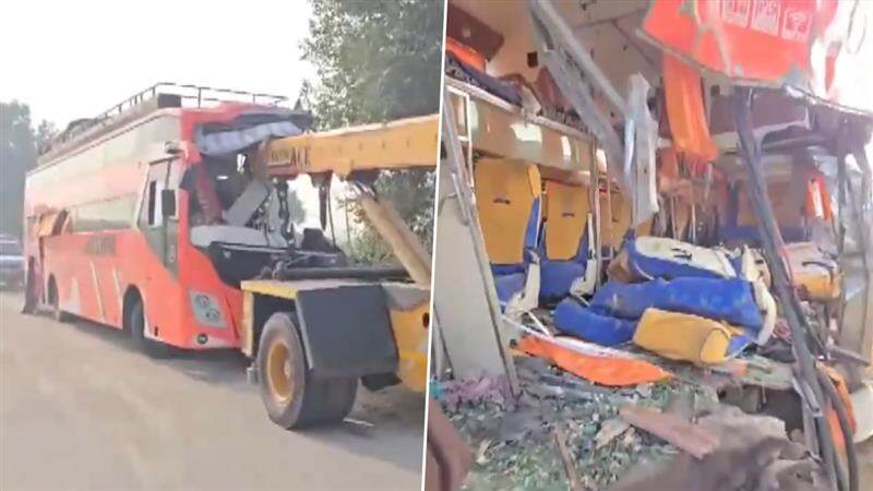 Road Accident: லாரி மீது டபுள் டெக்கர் பேருந்து மோதி கோர விபத்து; 5 மாத குழந்தை உட்பட 5 பேர் பலி..!