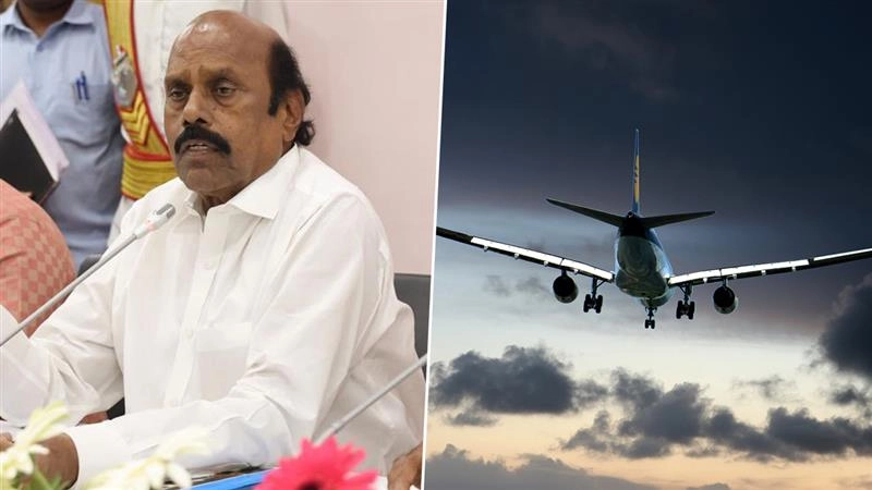 Minister EV Velu: மோசமான வானிலை., அமைச்சர் ஏவ வேலு பயணித்த விமானம்.. மதுரையிலேயே தரையிறக்கம்.!