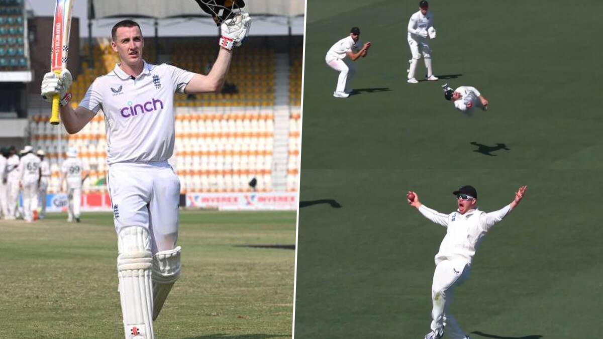 NZ Vs ENG 1st Test: ஹாரி புரூக் - ஒல்லி போப் இணை அபாரம்.. அசாத்தியமான கேட்ச் பிடித்து அசத்திய கிளென் பிலிப்ஸ்..!