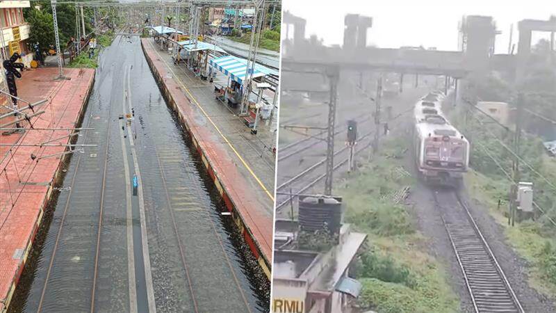 Tambaram Rains: தண்ணீரில் மூழ்கிய இரயில் தண்டவாளம்; சென்னை புறநகர் இரயில் சேவையில் முக்கிய மாற்றம்.. விபரம் உள்ளே..!
