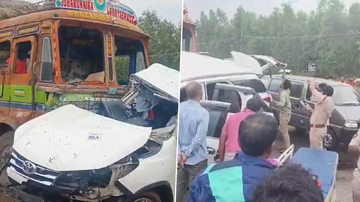 Road Accident: கார் - லாரி மோதி விபத்து.. 4 பேர் பரிதாப பலி..!