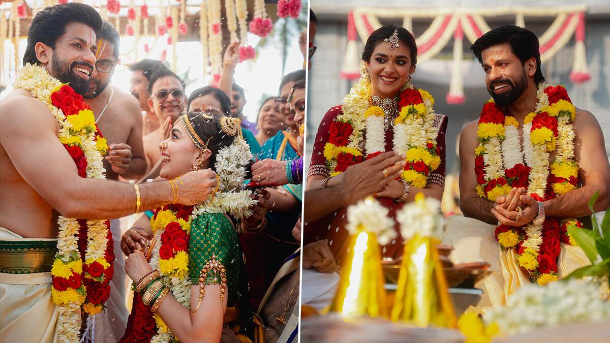 Keerthy Suresh Wedding: காதலரை கரம்பிடித்த நடிகை கீர்த்தி சுரேஷ்.. திருமண புகைப்படங்கள் வைரல்...!