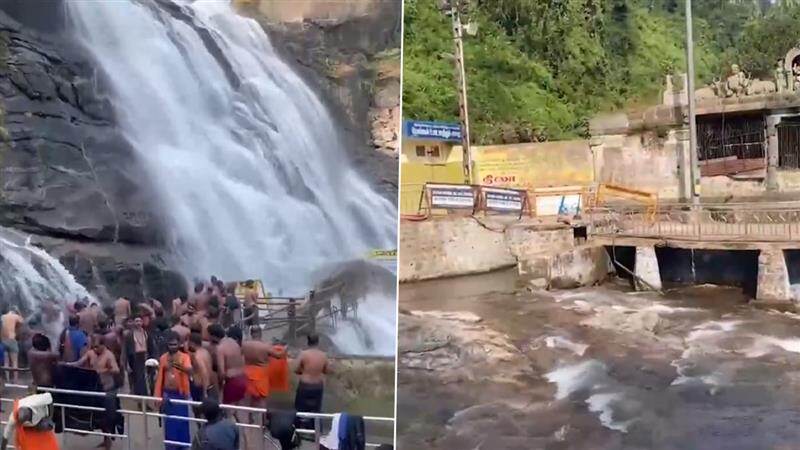Courtallam Waterfalls: குற்றாலம் அருவிகளில் குளிக்க அனுமதி; சுற்றுலாப் பயணிகள் நீராடி மகிழ்ச்சி..!