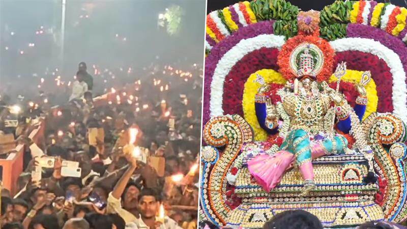 Melmalaiyanur Angalaman Temple: மேல்மலையனூர் அங்காளம்மன் கோவிலில் மார்கழி மாத  ஊஞ்சல் உற்சவம்.. ஏராளமான பக்தர்கள் பங்கேற்பு..!