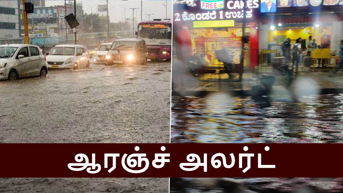 வானிலை: வெளுத்து வாங்கும் கனமழை.. 8 மாவட்டங்களுக்கு 'ஆரஞ்சு அலர்ட்'.. வானிலை மையம் எச்சரிக்கை..!