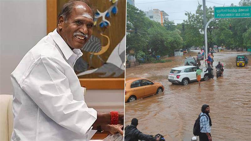 Puducherry CM Rangasamy: புதுவையில் வரலாறு காணாத வெள்ளம்; ரேஷன் அட்டைக்கு ரூ.5000/- நிவாரணம் அறிவித்தார் முதல்வர் ரங்கசாமி..!