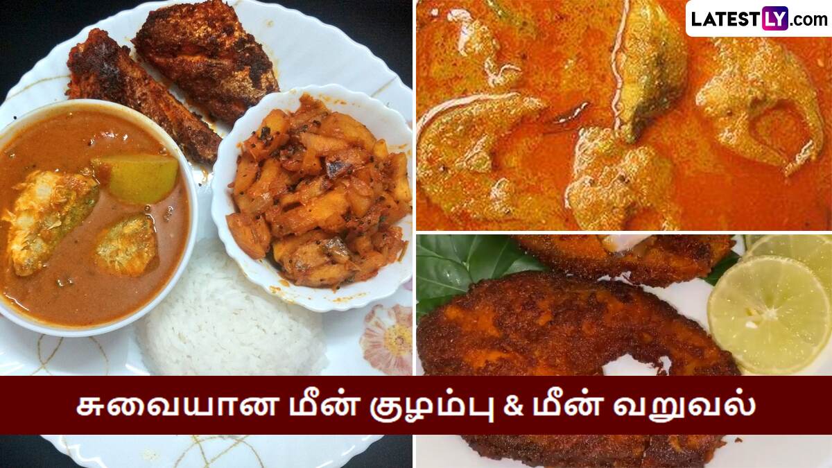 Fish Recipes: சுவையான, ருசியான மீன் குழம்பு & மீன் வறுவல் வீட்டில் செய்வது எப்படி? ஹோட்டலை மிஞ்சும் ருசி.! டிப்ஸ் இதோ.!