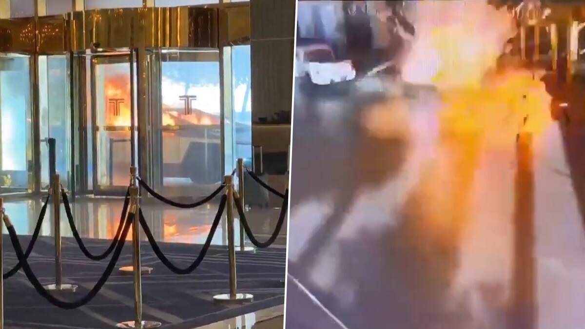 Tesla Cybertruck Explosion: டிரம்ப் ஹோட்டல் வெளியே நடந்த அதிர்ச்சி சம்பவம்.. வெடித்து சிதறிய டெஸ்லா கார்.. எலான் மஸ்க் கூறுவது என்ன?! விபரம் உள்ளே.!