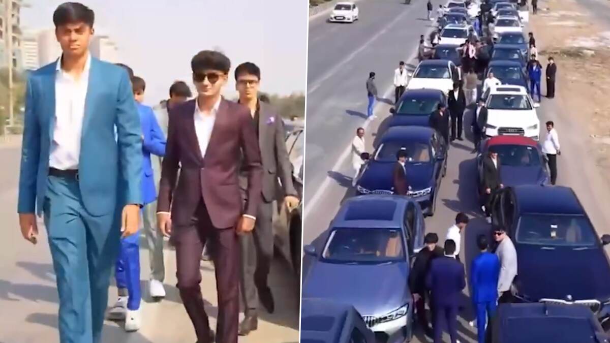 Viral Video: பிரியாவிடை நிகழ்வு கொண்டாட்டம்; 12ஆம் வகுப்பு மாணவர்கள் சொகுசு கார்களில் ஸ்டண்ட்.. வீடியோ வைரல்..!