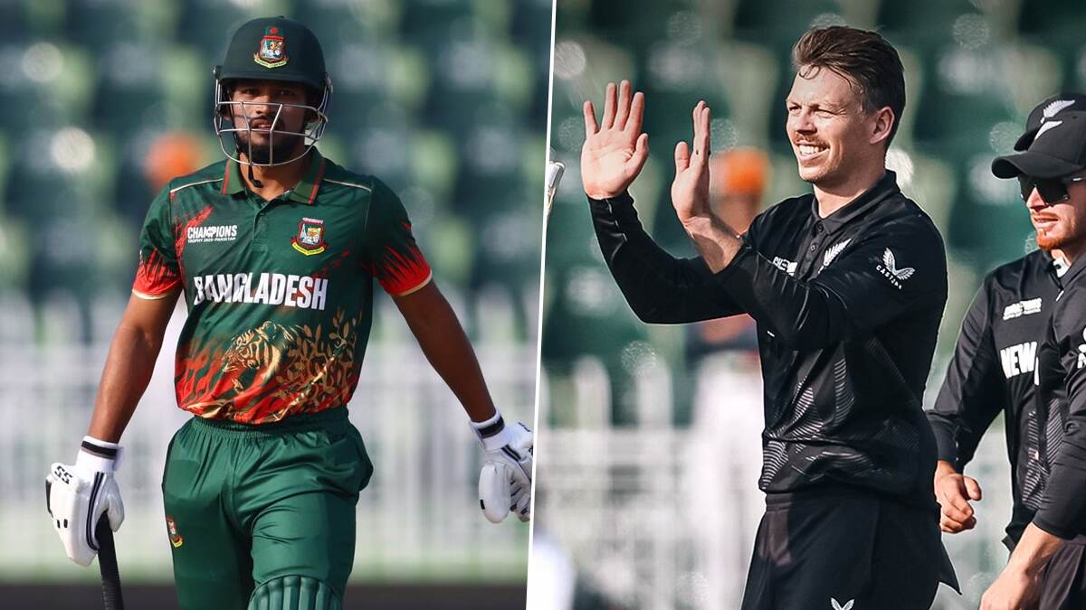 NZ Vs BAN: அதிரடியாக தெறிக்கவிட்ட நஜ்மல் ஹொசைன்.. நியூசிலாந்து அணிக்கு 236 ரன்கள் இலக்கு.!